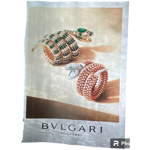 Bulgari and Michael Kors Print Ad Campaign Spring 2024 8x10 Original Magazine - Picture 1 of 6